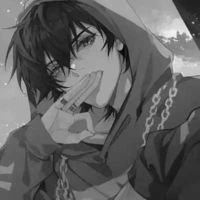 黑白帅气头像二次元男生53张_男生动漫头像_头像屋