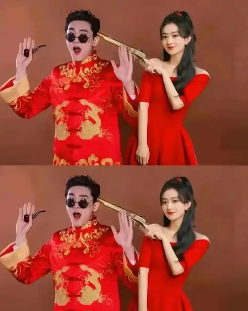 网友调侃:冯绍峰你没有拍的结婚照,有人替你完成了,记得感谢哦