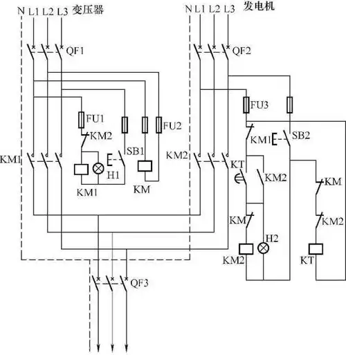 双电源自动切换电路的识读方法