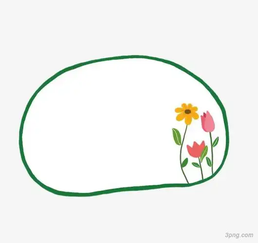 卡通边框png素材透明免抠图片-动植人物