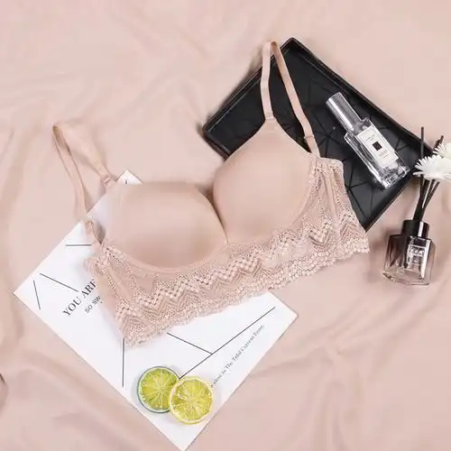 sunteku型大露背聚拢文胸光面收副乳婚纱礼服胸罩女上薄下厚无钢圈