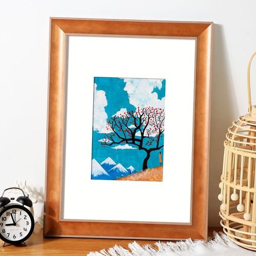 北欧简约相框家用美式轻奢风格裱框长方形画框像框架卧室装饰摆台