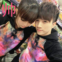 谁能帮我制作一个qq头像情侣像,男的要有帅或shuai字,女的要有晨