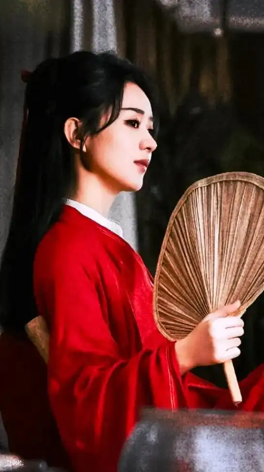 赵丽颖与凤行 红衣古装 #与凤行中秋物料 - 抖音