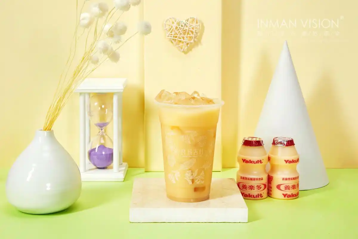 一组少女心奶茶