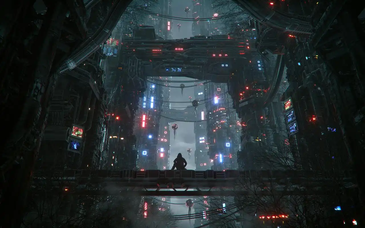 相当酷的一组科幻题材场景插画作品!难道这就是未来世界的样子?