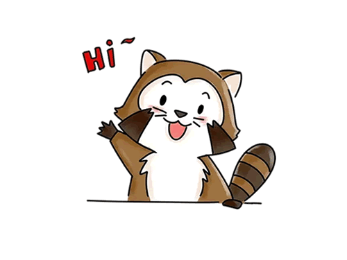 小浣熊简笔画步骤图片