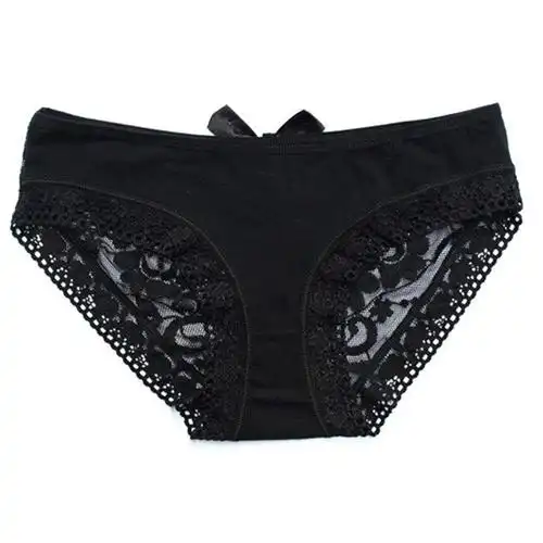 玩性 诱惑难挡 露屁屁蝴蝶结开档t裤丁字裤 性感内裤(524黑色)