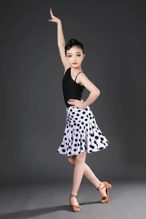 拉丁舞新款少儿练功表演演出演出服服装女童比赛儿童演出服