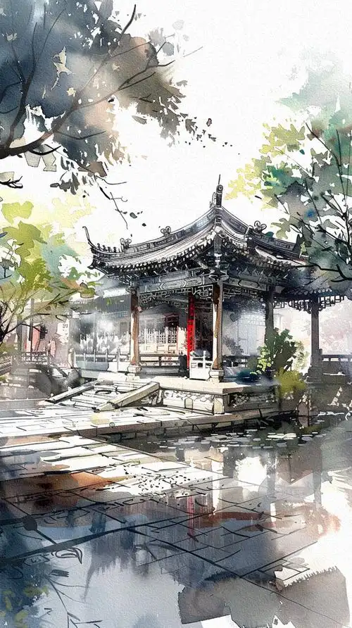 皇家园林——水彩画