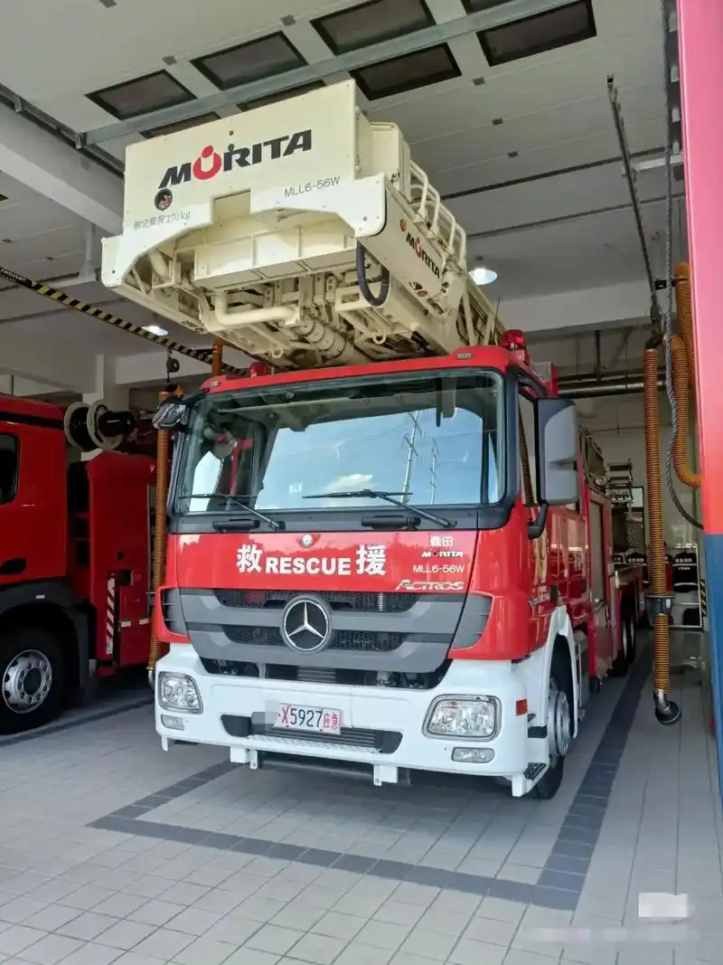 森田56米云梯车(mll6--56w)奔驰actrosmp3 - 抖音