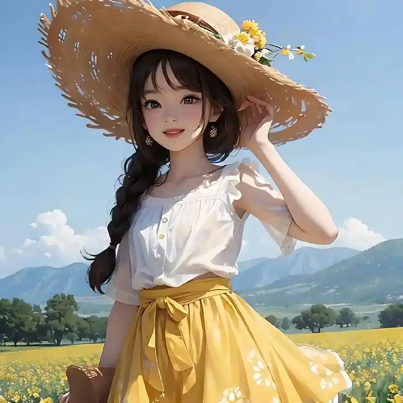 阳光乐观开朗活泼#优质头像#治愈画 - 抖音