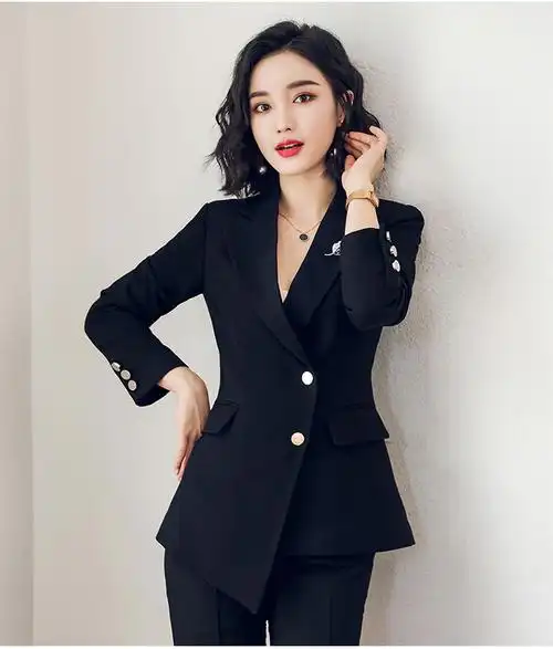 职业装女装时尚修身小西服套装定制