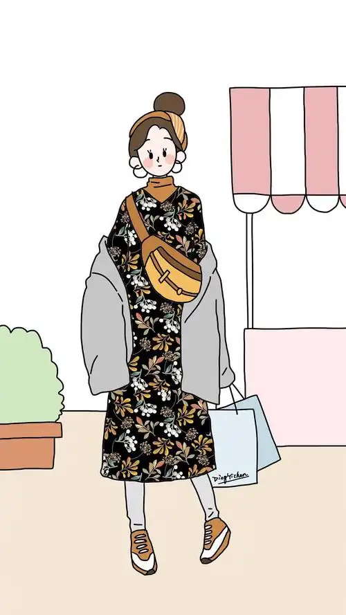 潮流美女穿搭高清手机壁纸图片_唯美_手机壁纸下载_美桌网