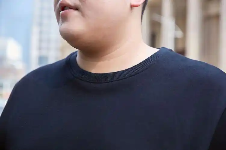 大码圆领卫衣套装春秋加肥加大胖男休闲运动潮胖宽松纯色大码套装