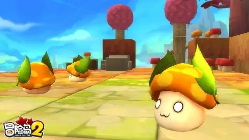 (工作中的花蘑菇"阿拇")(工作中的蛋壳鸭"蛋先生")此外,《冒险岛2》