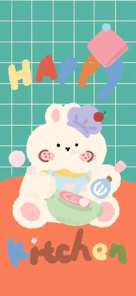 可可爱治愈系配套锁屏主屏壁纸