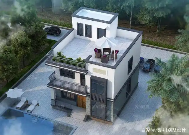 6套平顶别墅,施工简单造价低,适合老百姓建的好房子