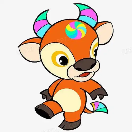 卡通中国风小牛