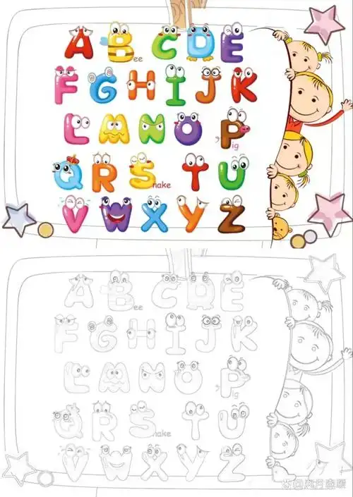 二十六个字母创意画.在此特别感谢!