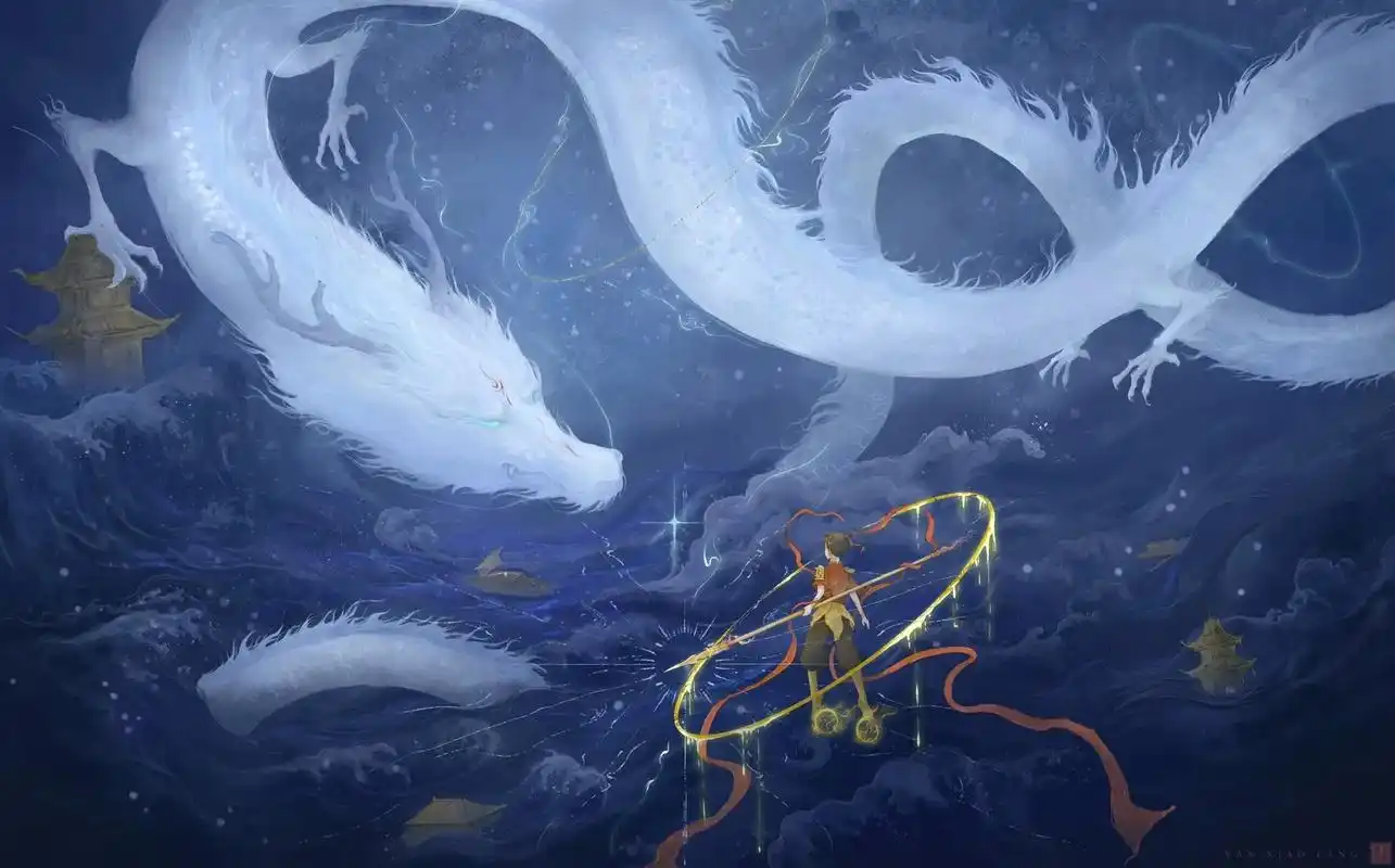 插画 #古风 #哪吒 #原创插画 #莲花 - 抖音