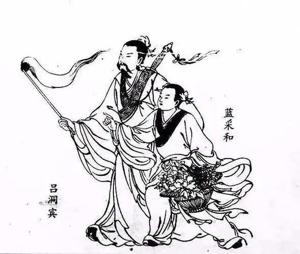 书画联盟丨工笔白描八仙过海