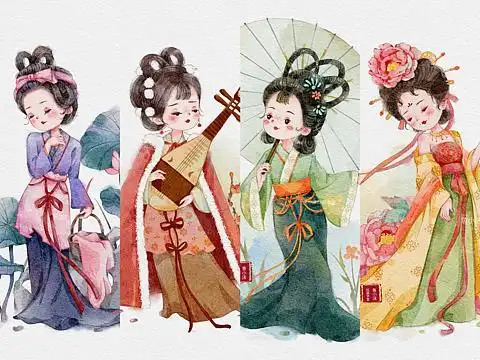 q版四大美人系列