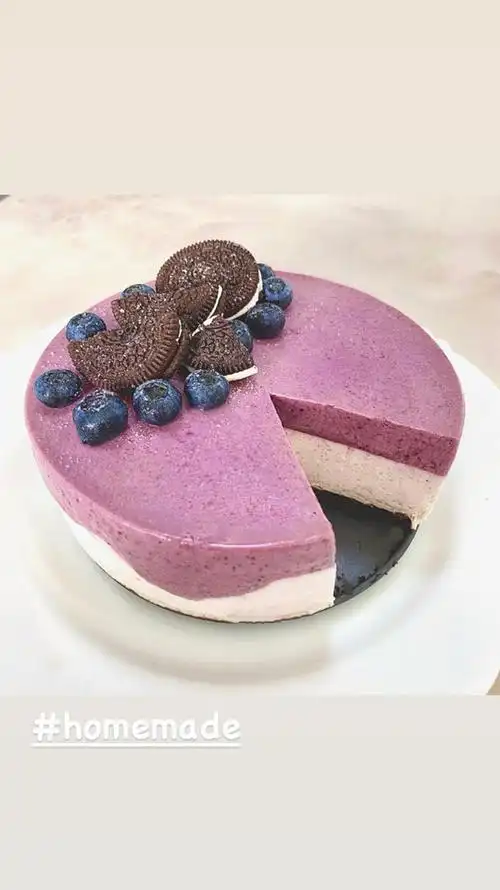 josie做的小白也能做的高颜值蓝莓慕斯奶酪蛋糕