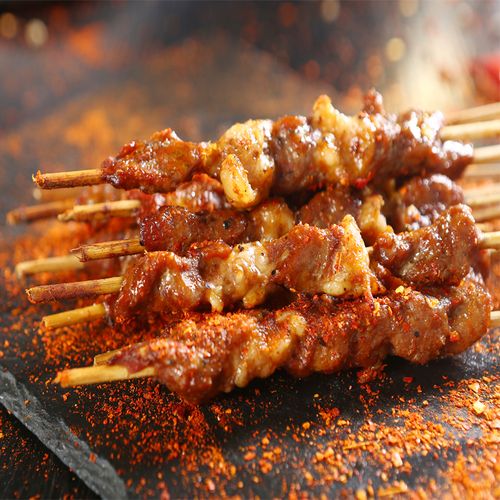 3袋*200g内蒙古蒙羊康盛草原牛肉串烧烤食材 味道鲜美 肥而不腻参数配