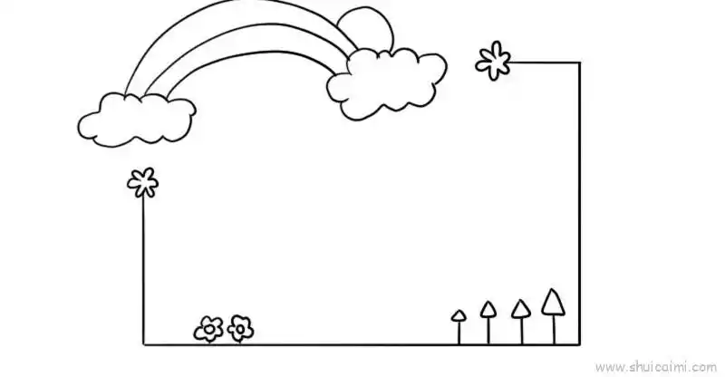 边框儿童画怎么画边框简笔画图片