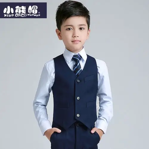男童演出服韩版六一夏春秋花童礼服男小男孩学生提琴钢琴男童礼服