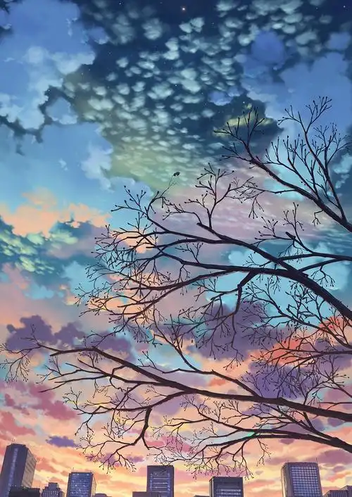 手绘动漫风景壁纸欣赏一位风景画师日本画师的插画作品