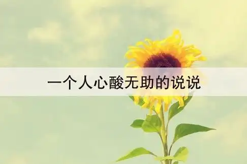 (1)遇到事无助的心酸说说(2)无奈,无助,心酸的说说(3)无助无奈心酸的