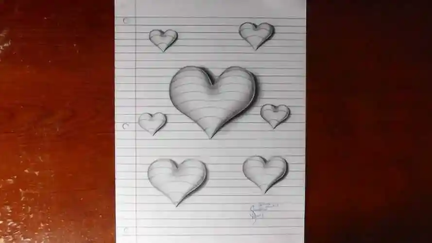 3d画立体桃心的简单画法