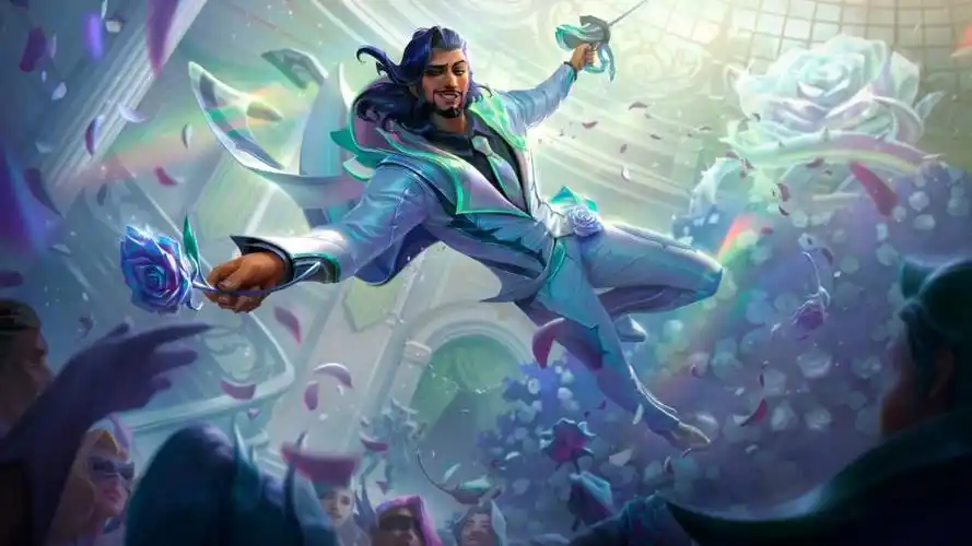 英雄联盟水晶玫瑰阿克尚皮肤