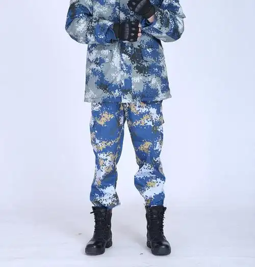 hoscene07式空军迷彩大衣军迷用品空军迷彩服男城市迷彩作训大衣加厚