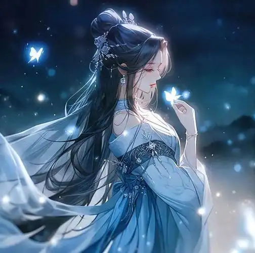 古风女子头像,行至朝雾里,坠入暮云间