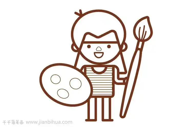 创简笔画的画家是