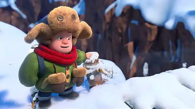 我们的冬奥:小时候的光头强和熊大熊二,虎头虎脑的,太可爱了