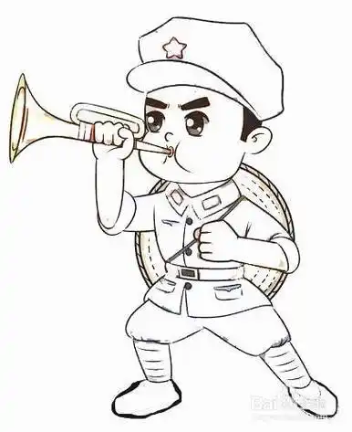 儿童画红军战士怎么画红军战士简笔画步骤红军战士怎么画简笔画红军小