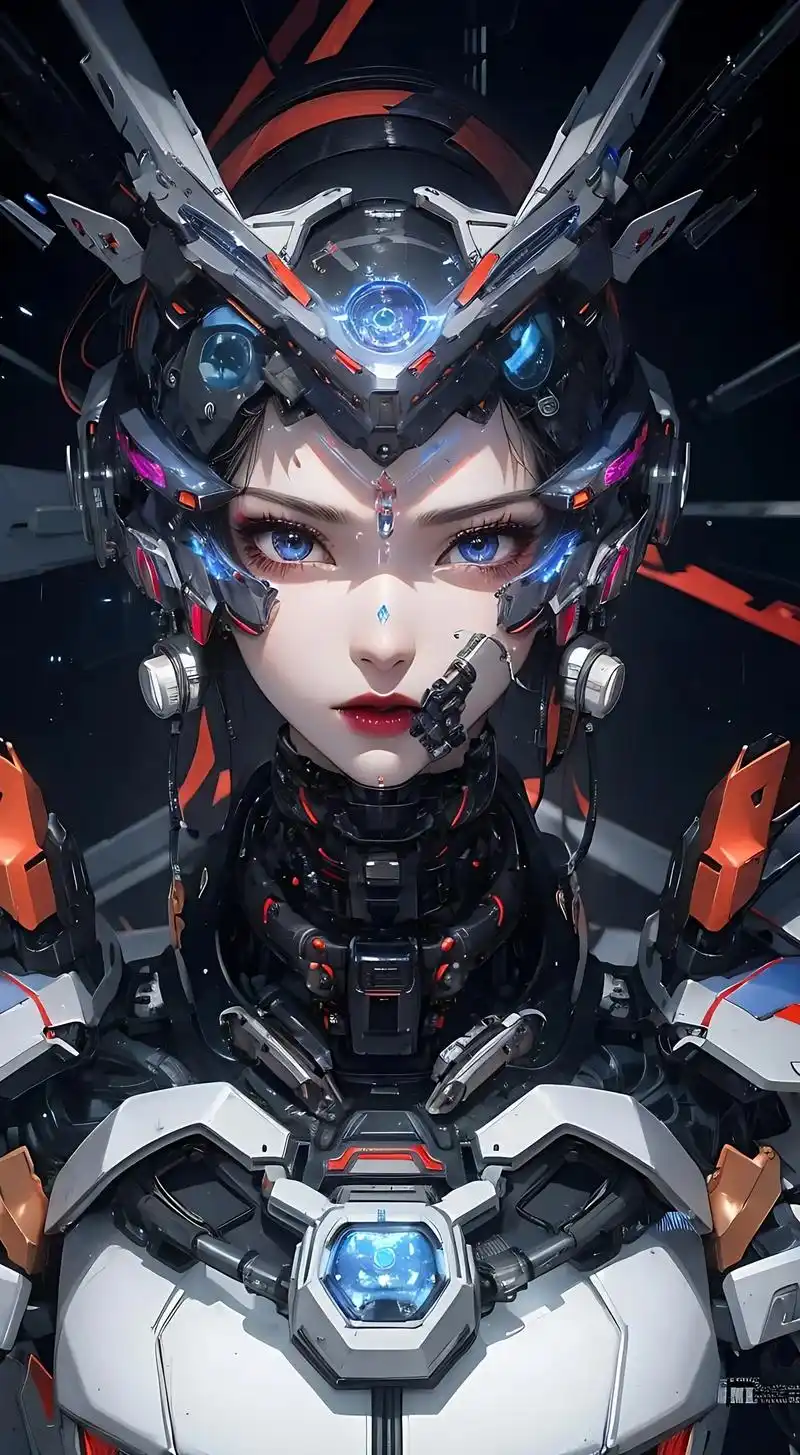 科幻机甲壁纸,ai机甲女孩#抖音图文来了 #ai绘画 #机甲 - 抖音