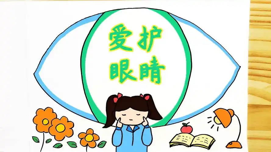 画一幅保护眼睛的画