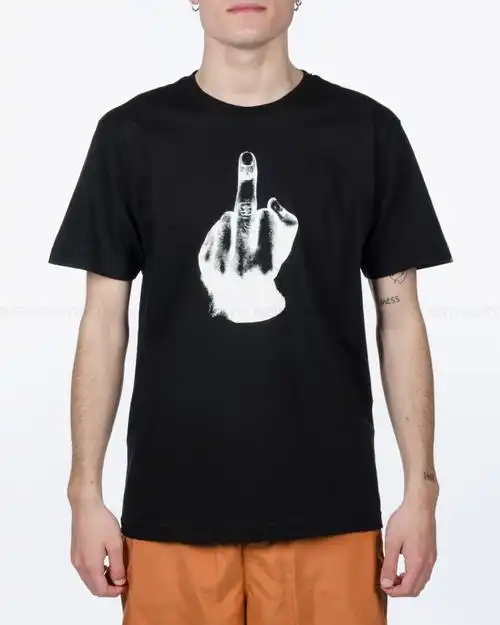 undftd raise your joust tee 不败 中指印花 圆领 短袖 t恤