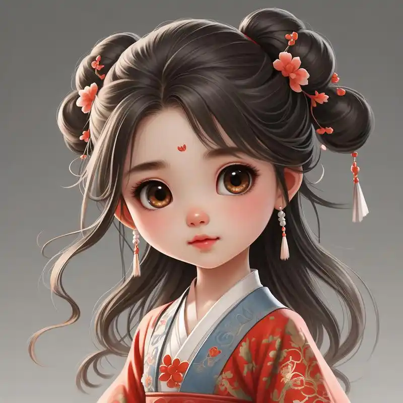 q版小女孩头像97超萌可爱!