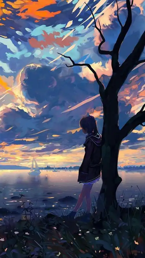 动漫美女插画唯美高清手机壁纸