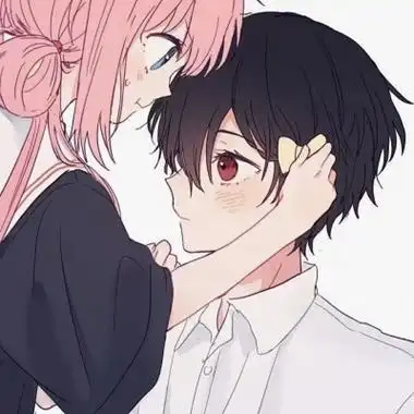 情侣头像可爱呆萌一对高清