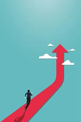 蓝色卡通职场职业生涯海报banner背景素材