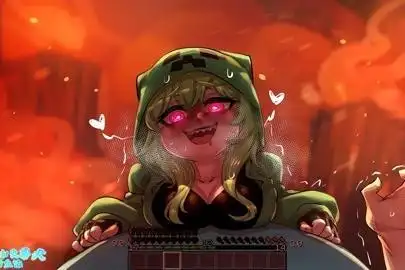 史蒂夫与苦力怕娘在房子里 - 百度