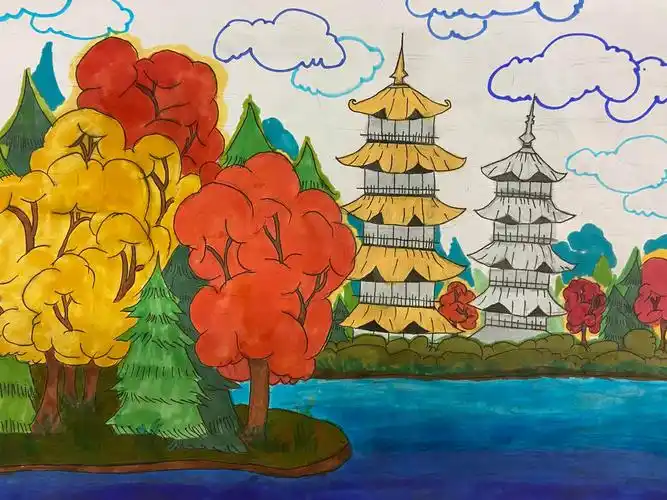 脱贫感党恩 奋进新起点——记桂林市育才融创实验学校"家乡新貌"绘画