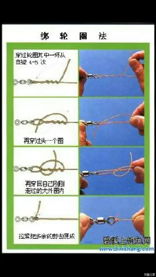 主线与八字环的连接大家都用哪一种绑法